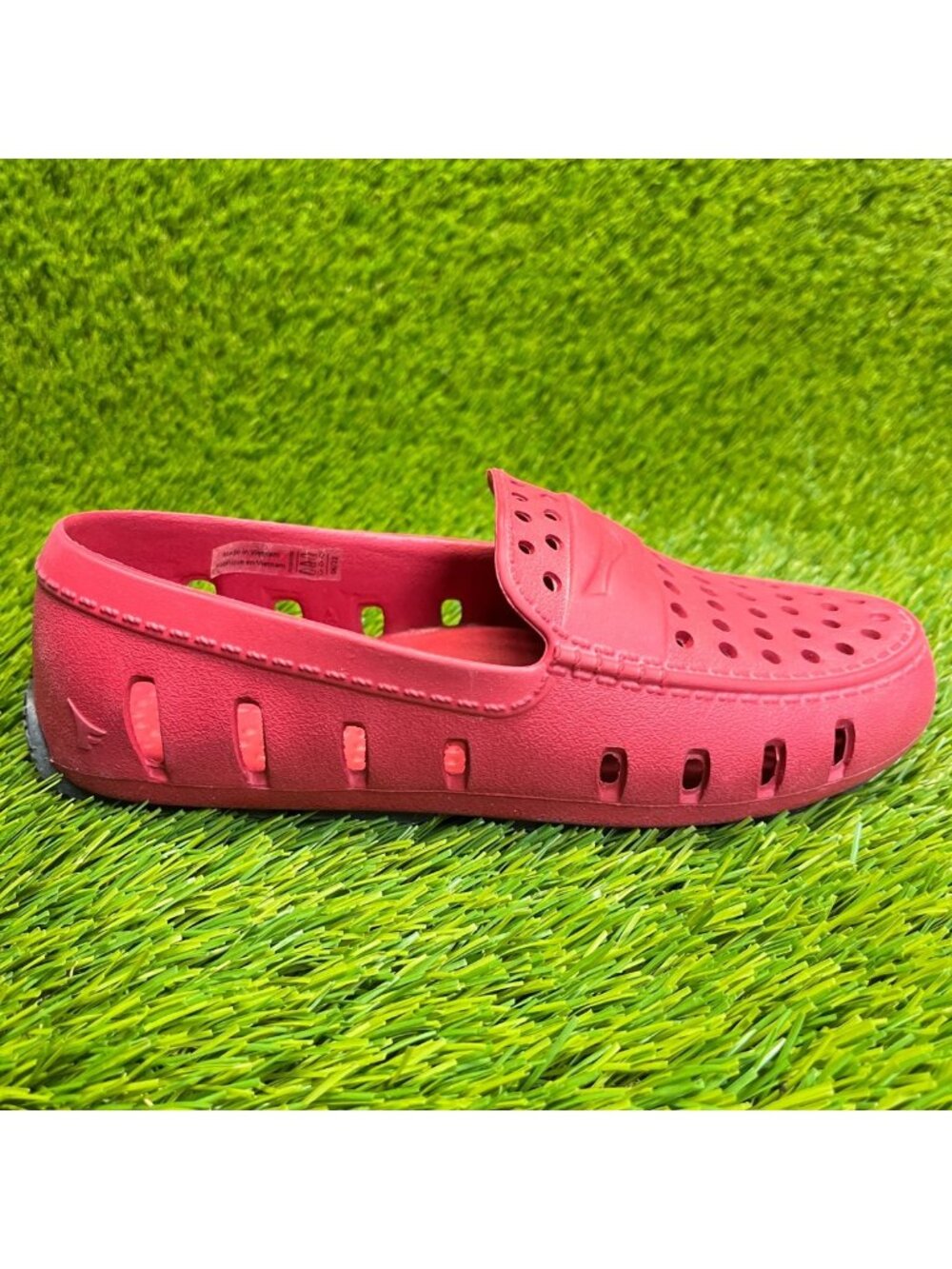 Floafers Prodigy Driver Boys Size 2Y Red Walking Casual Slip On Loafers Shoes
